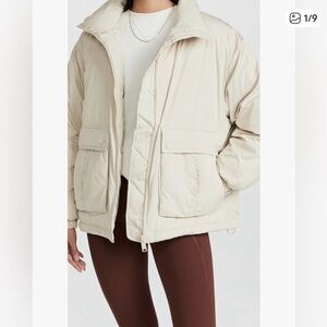 We The Free Beige Puffer Jacket